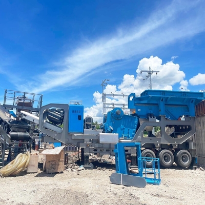 Capacité de 70 à 300 tonnes/h, broyeur à mâchoires mobiles, usine de broyage portable avec orientation technique