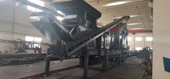 Machine de concassage à impact de granit mobile 100 T/H Demande personnalisée