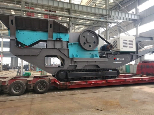 200 Tph usine mobile de concassage d'impact avec fourniture de pièces de rechange à vie
