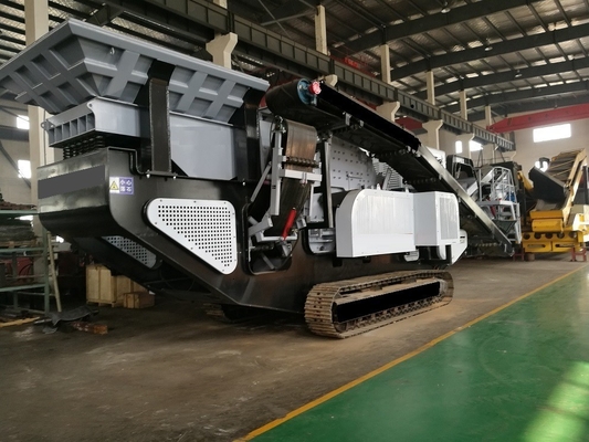 200 Tph usine mobile de concassage d'impact avec fourniture de pièces de rechange à vie