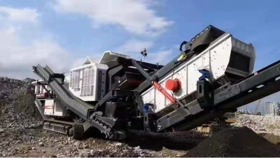 200 Tph usine mobile de concassage d'impact avec fourniture de pièces de rechange à vie
