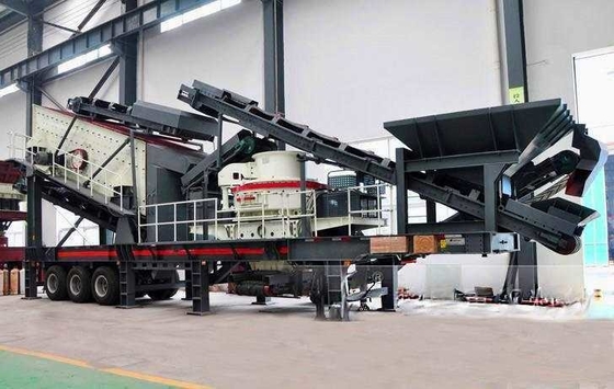 Capacité de 70 à 300 tonnes/h, broyeur à mâchoires mobiles, usine de broyage portable avec orientation technique