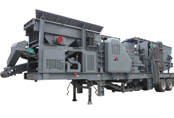 YG938E69 usine mobile de concassage de mâchoires dans le granit, le calcaire et le gravier avec une capacité de 70 à 150 tonnes par heure