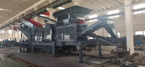 Machine de concassage à impact de granit mobile 100 T/H Demande personnalisée