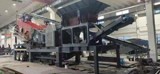 Conception de concasseur mobile de carrière de 150 à 300 tonnes par heure pour le calcaire/granite/pierre fluviale/basalte