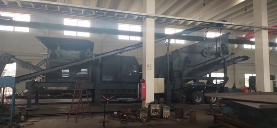 Conception de concasseur mobile de carrière de 150 à 300 tonnes par heure pour le calcaire/granite/pierre fluviale/basalte