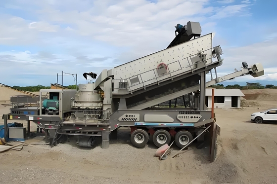 Y3S1548Y55/Y3S1848Y90/Y3S1860Y160/Y3S2160Y220 Broyeur à cône mobile pour déchets de construction