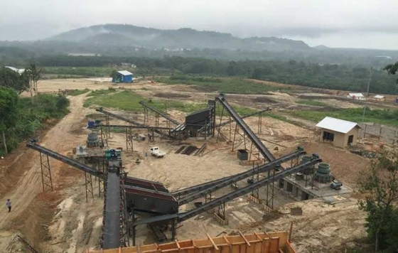 L'usine de ligne de concassage de mâchoires standard pour la production d'agrégats de pierre minière sur le marché