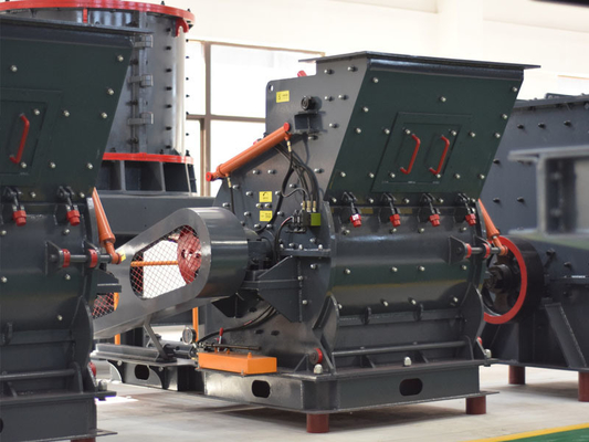 10-100tph Capacité PC Broyeur à marteaux à poudre grossière avec 55-75kw/75-90kw de puissance moteur