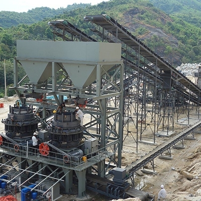 Concasseur à cône à ressort avec sortie de taille de 3-60 mm et technologie