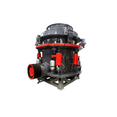 Concasseur à cône hydraulique à moteur à courant alternatif avec bande transporteuse et entrée Taille 76-320 mm