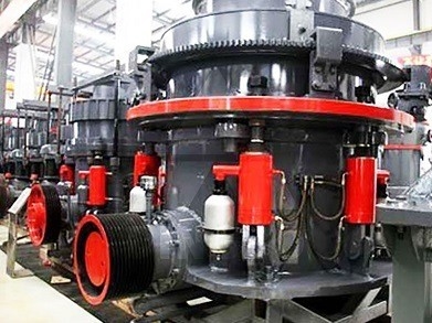 Concasseur à cône hydraulique à moteur à courant alternatif avec bande transporteuse et entrée Taille 76-320 mm
