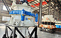 Concasseur à cône hydraulique à moteur à courant alternatif avec bande transporteuse et entrée Taille 76-320 mm