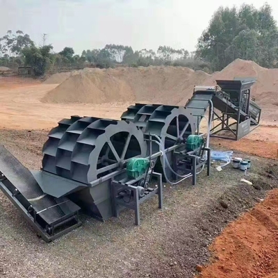 La machine à laver le sable à roues de technologie avancée est fabriquée par la plus grande vitesse de vis de 21 tours par minute.