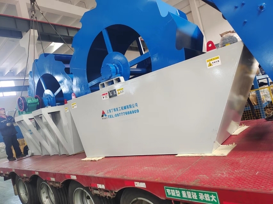Puissance du moteur 5,5-18,5 kW Consommation d'eau 20-60 t/h Laveuse de sable à roues expérimentée