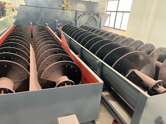 Machine à laver le sable en spirale avec une capacité T/H de 100 à 350 tph avec une puissance moteur de 11 à 18,5 kW